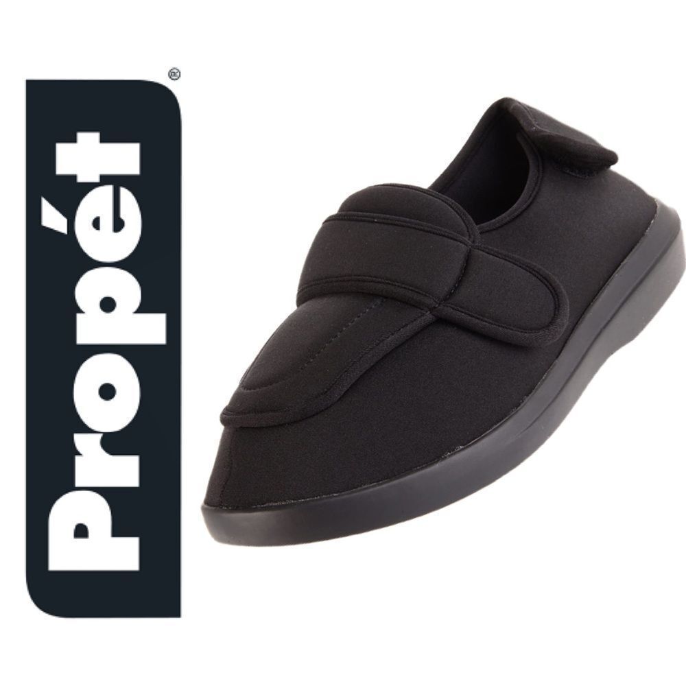 Propet Women’s Cronus W0095 Black Comfort Sneaker - Size 7 D(W)